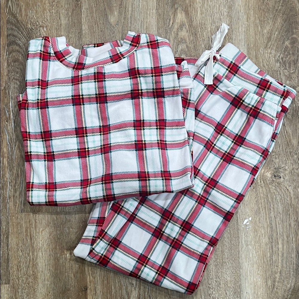 Auden Red and White Plaid Pajama Set